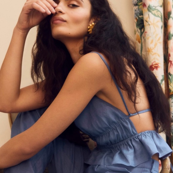 REFORMATION LINEN TOP - Picture 2 of 7